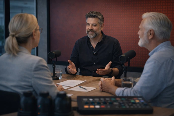 Wees de host van de podcast van je klanten